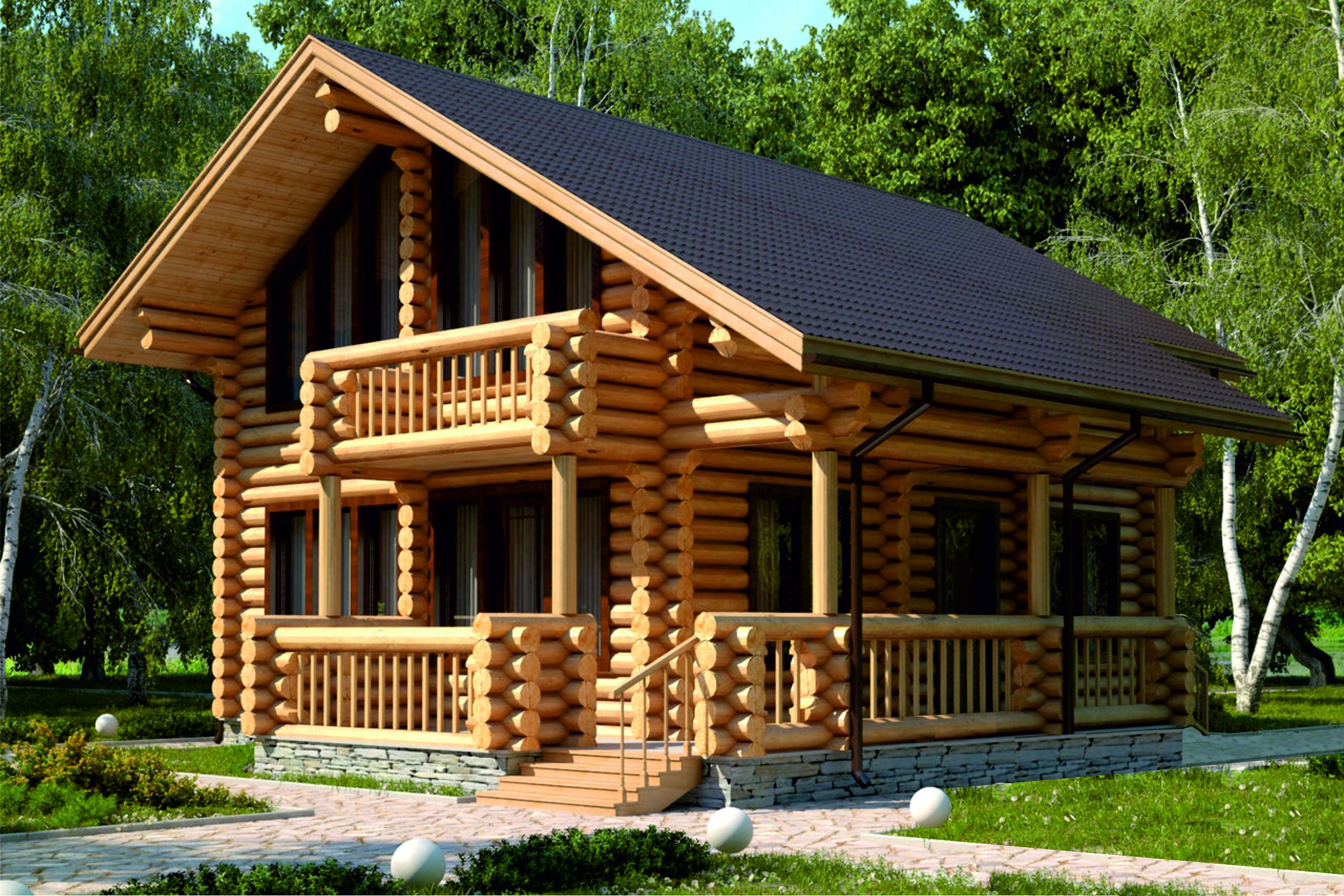 Дом из бревна VZ-119